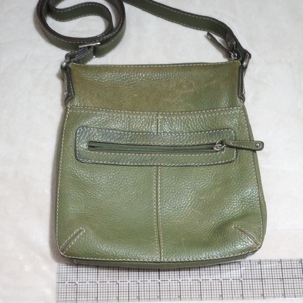 Fossil Olive Green Leather Crossbody Bag